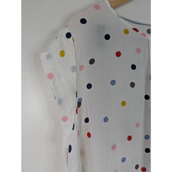 Boden Polka Dot Pleated Front Blouse - Picture 3 of 7